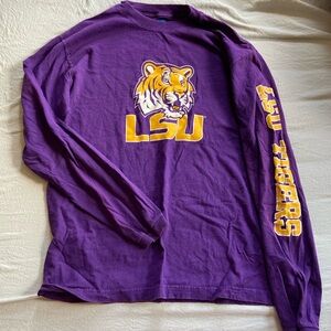 LSU Tigers NCAA Purple Long Sleeve Shirt